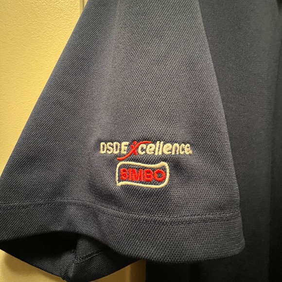 NIKE GOLF Men’s Dryfit Navy Golf Shirt Size XL - Picture 2 of 5